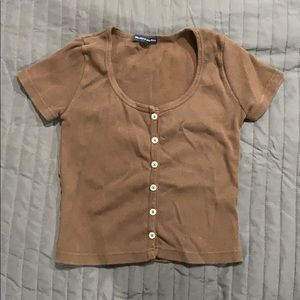 Brandy Melville Brown Zelly Top